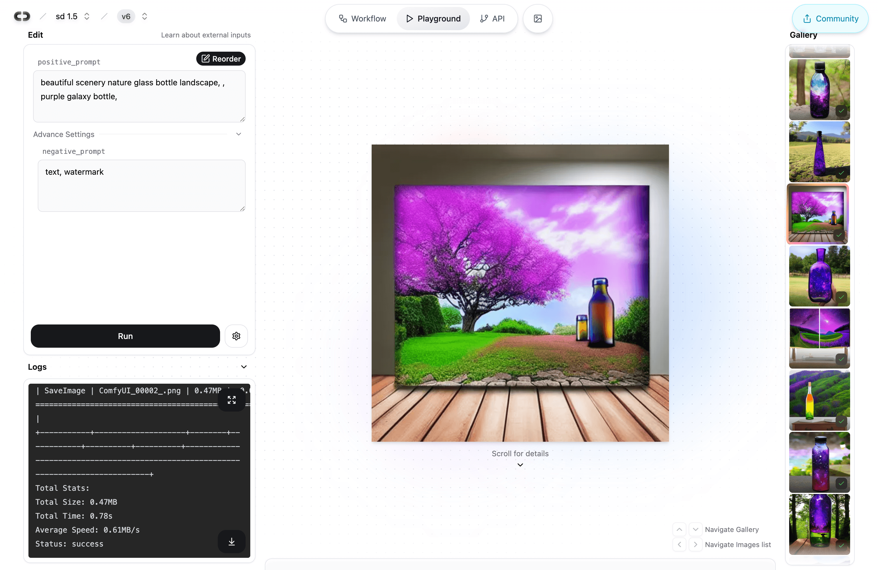 Playground Interface